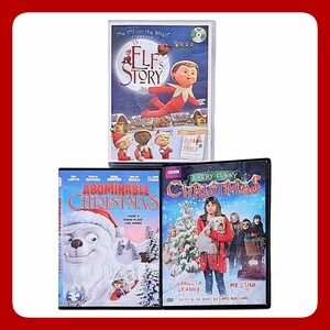 Christmas DVD Lot 3 An Elf's Story Abominable Very Funny Holiday Set